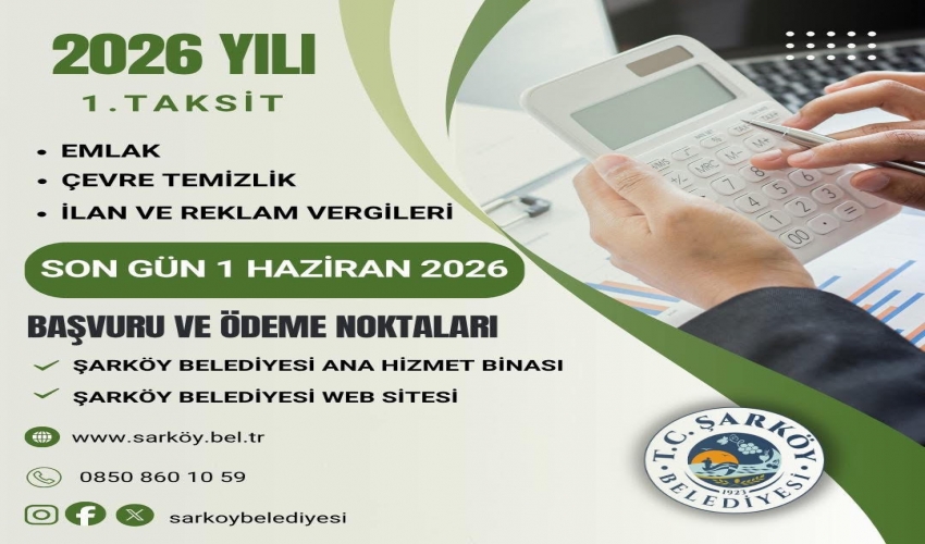 2026 Yılı Emlak, Çevre Temizlik, İlan ve Reklam Vergisi