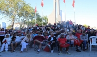 Cumhuriyetin kalesi Şarköy’ümüzde, bu sabah tek yürek olduk.
