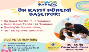 Yuvamız Şarköy Çocuk Etkinlik Merkezi’nde ön kayıt süreci başladı