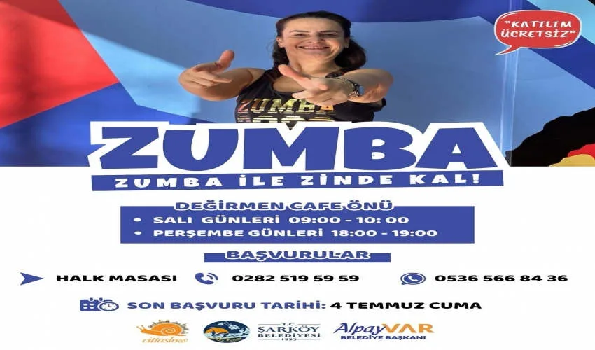 Zumba Etkinliklerimiz Başlıyor.